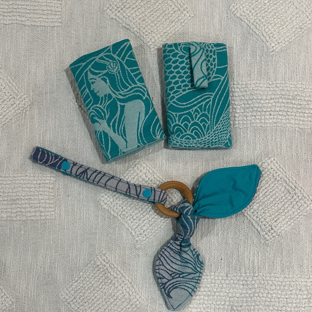 Tula Teal and Gray Kids Accessories Set